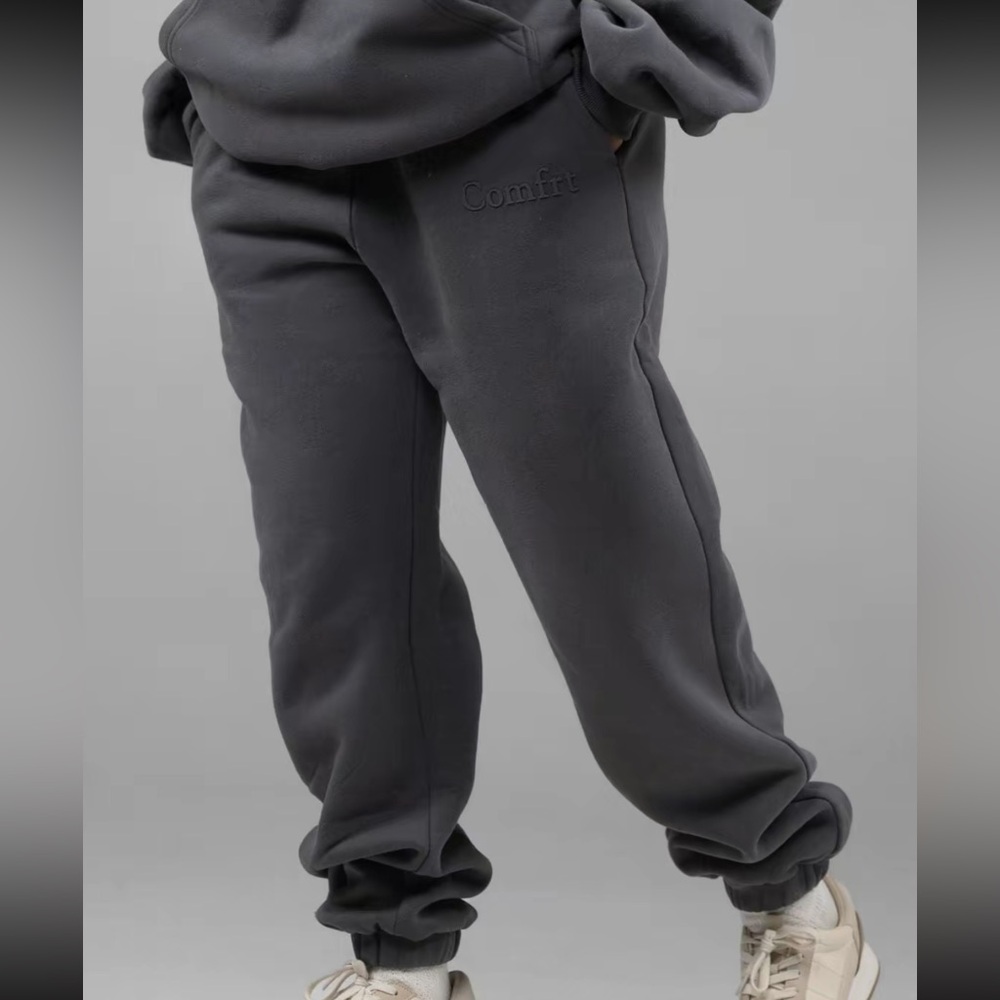 COMFRT minimalist steel grey sweatpants